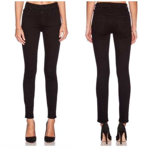 MOTHER Women’s High WAISTED LOOKER Jeans Black SIZE 26 - Picture 1 of 8